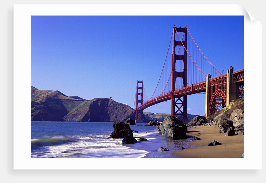 Beach and Golden Gate Bridge by Anonymous