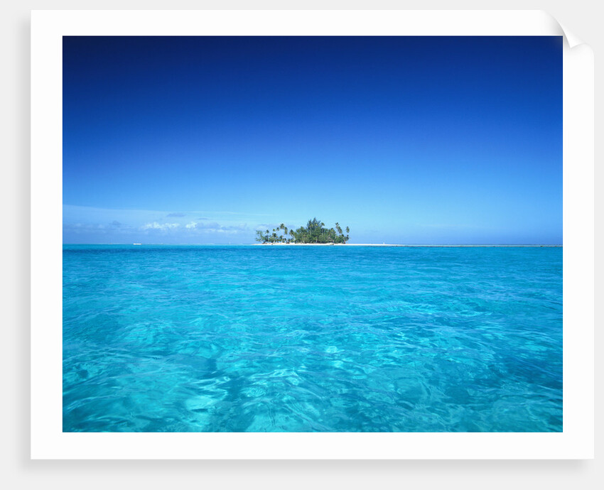 Sparkling Ocean and Tropical Island by Anonymous