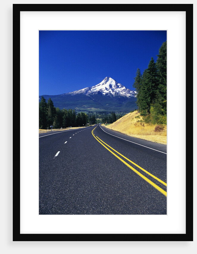 Highway Approaching Mt. Hood by Anonymous