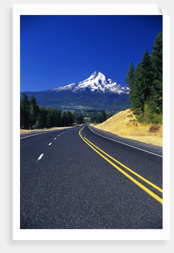 Highway Approaching Mt. Hood by Anonymous