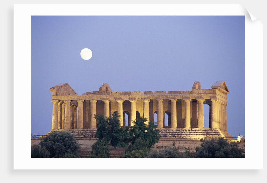 Temple of Concord Under the Moon by Anonymous