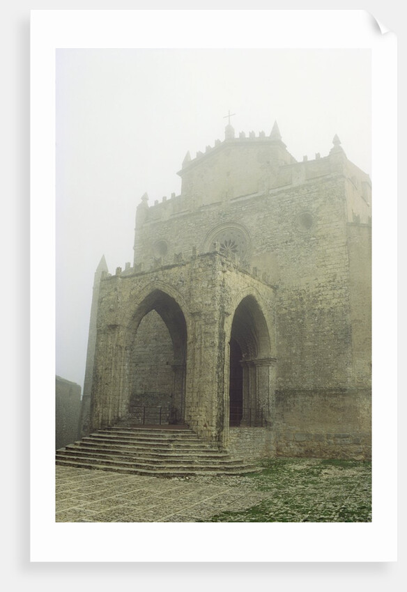 Facade of Cathedral Church in Erice by Anonymous