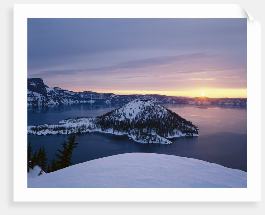 Sunrise over Crater Lake by Anonymous