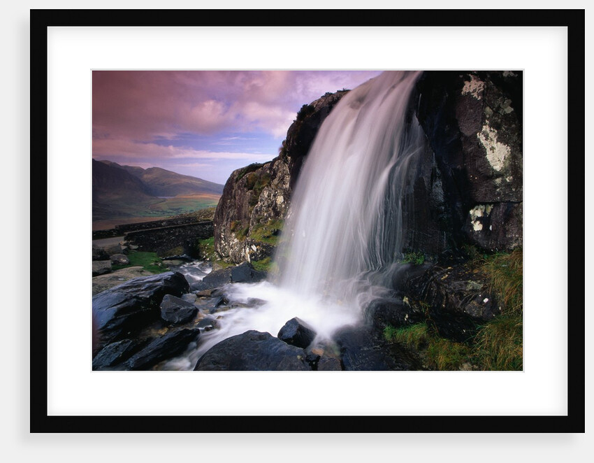 Waterfall and Jagged Rocks in the Irish Countryside by Anonymous