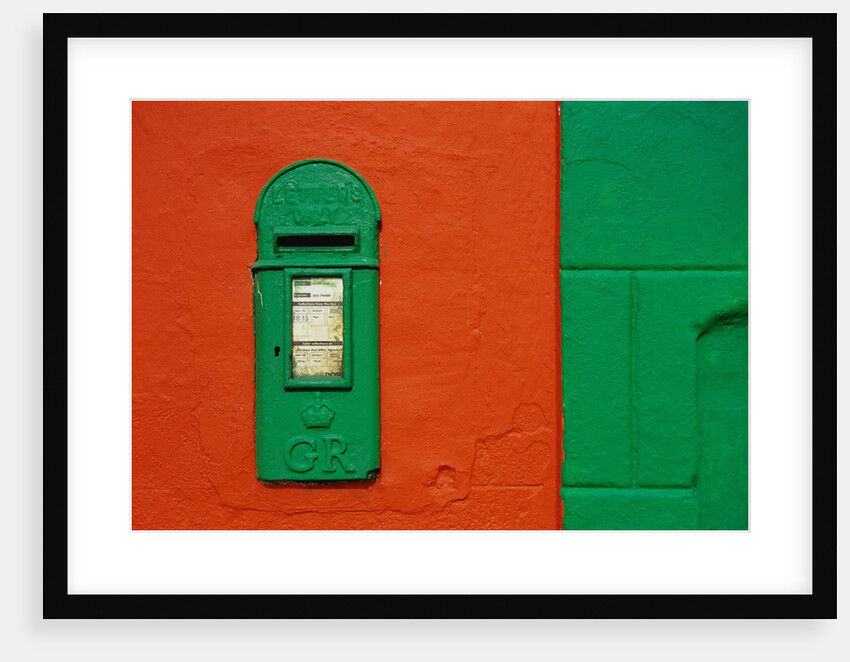 Bright Green Mail Slot by Anonymous