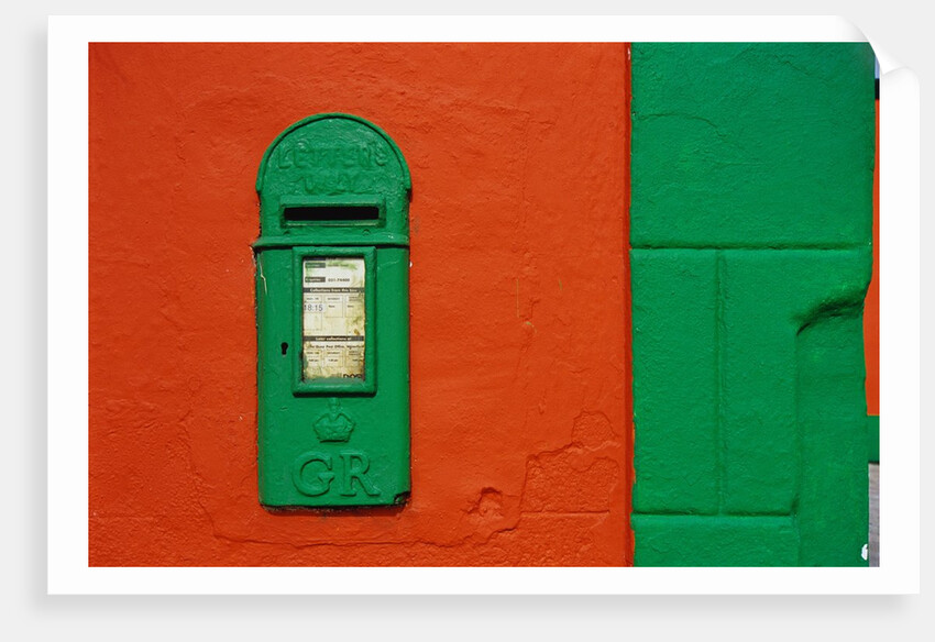 Bright Green Mail Slot by Anonymous