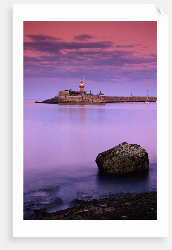 East Pier Lighthouse at Twilight by Anonymous