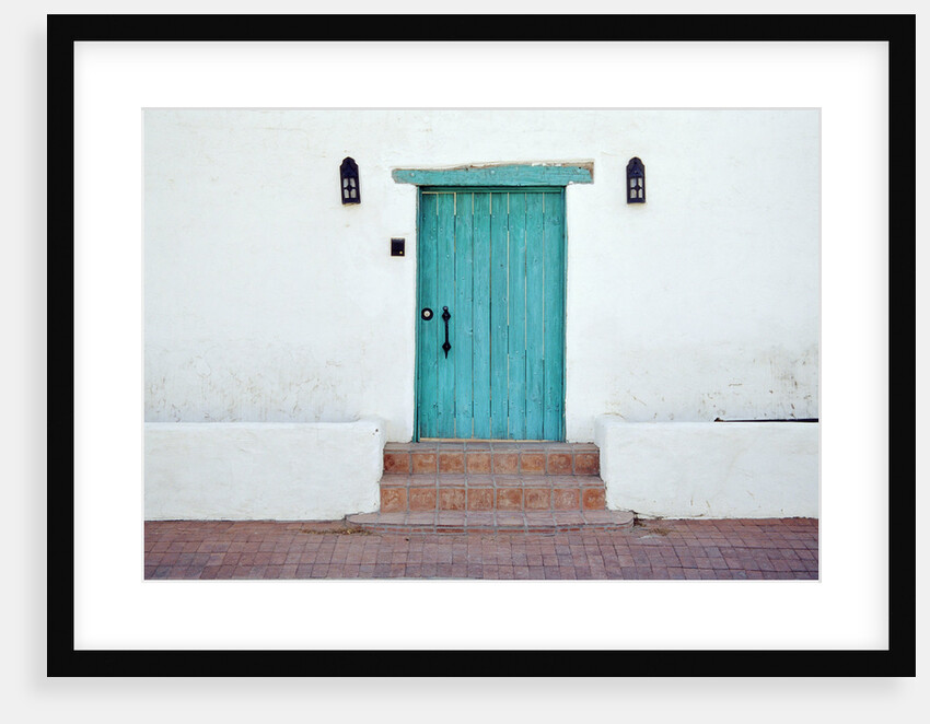 Turquoise Door by Anonymous