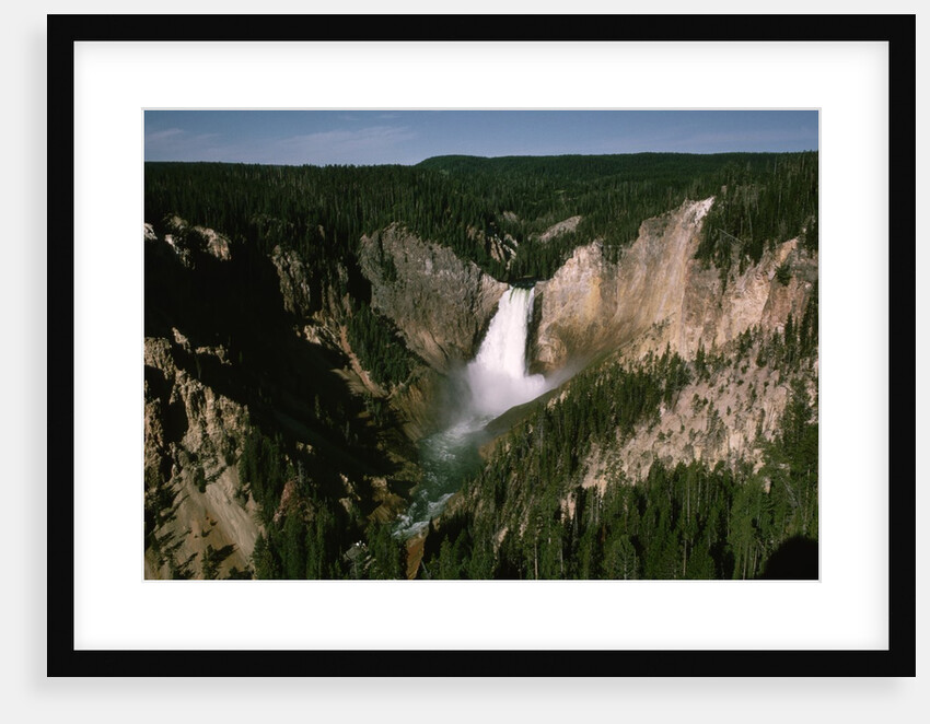 Lower Falls in Yellowstone National Park by Anonymous