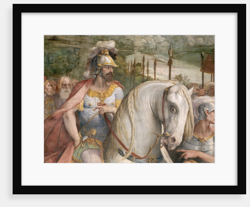 Detail Showing an Armored Man on Horseback from the Oath of the Horatii by Giuseppe Cesari