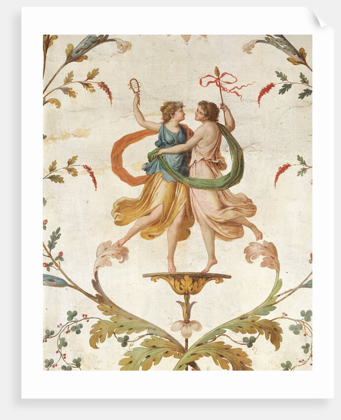 Fresco of Dancing Figures from the Neo-Classical Room in the Palazzo Spada by Anonymous