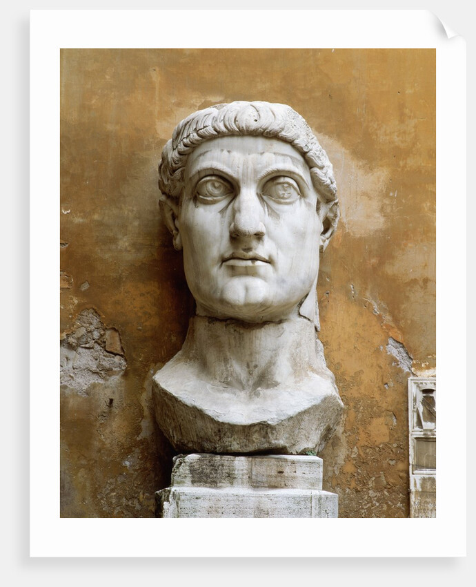 Late Antique Roman Colossal Head of Constantine by Anonymous