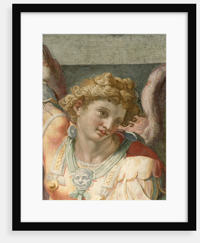 Detail of Figure from a Fresco Painting Depicting the Archangel Michael by School of Raphael