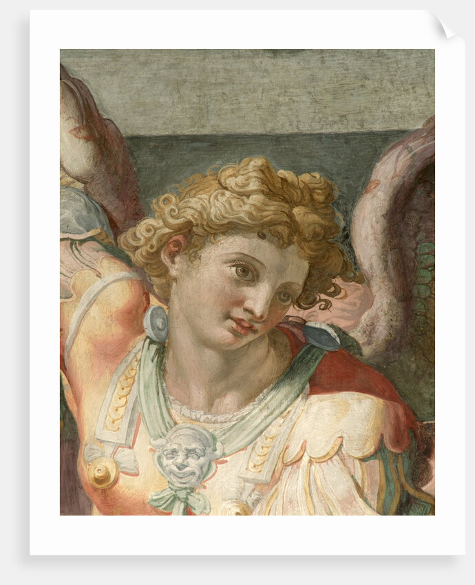 Detail of Figure from a Fresco Painting Depicting the Archangel Michael by School of Raphael