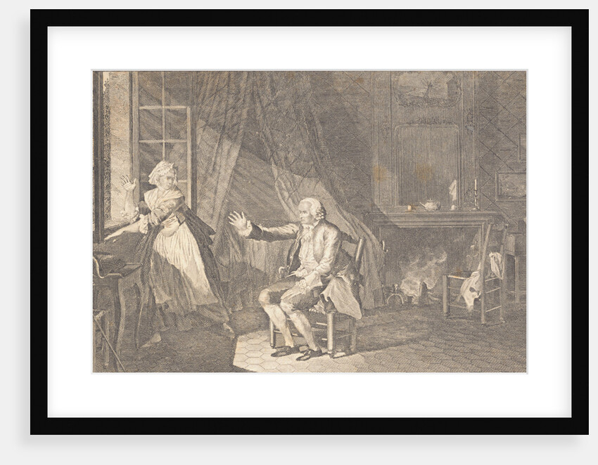 Jean Jacques Rousseau and Therese le Vasseur by Anonymous