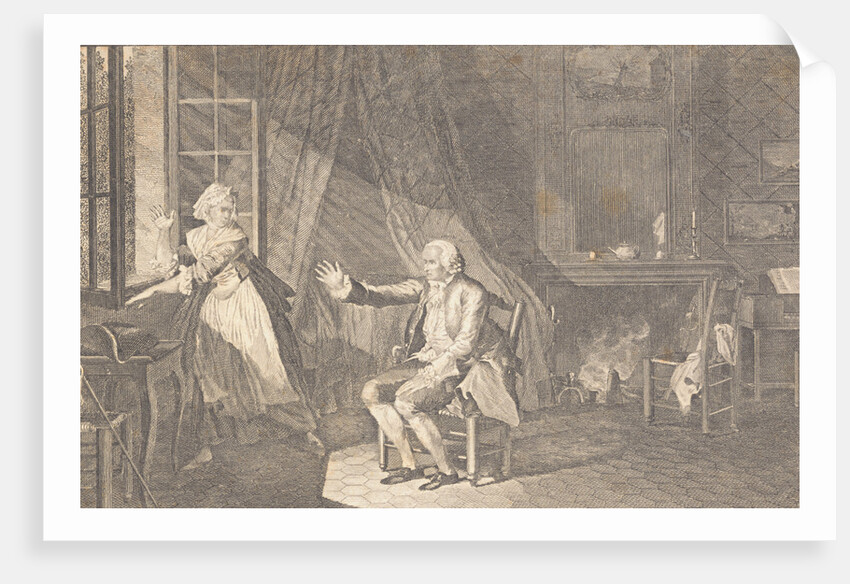 Jean Jacques Rousseau and Therese le Vasseur by Anonymous