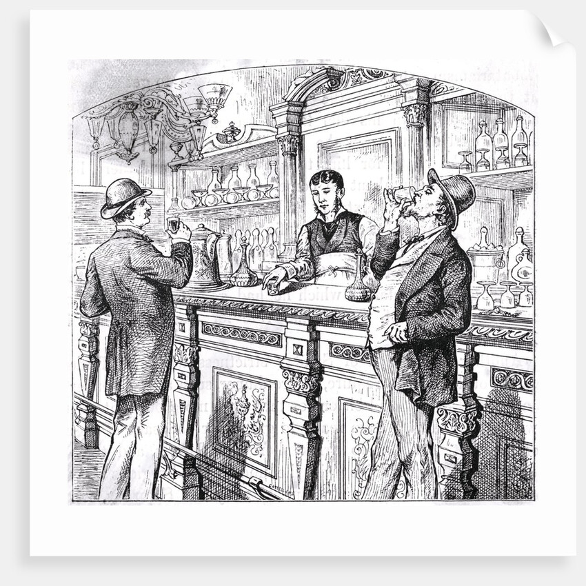 Man Drinking Liquor by Anonymous