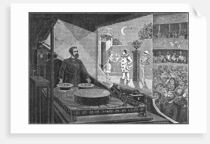 Emile Reynaud Testing Optical Theater by Anonymous