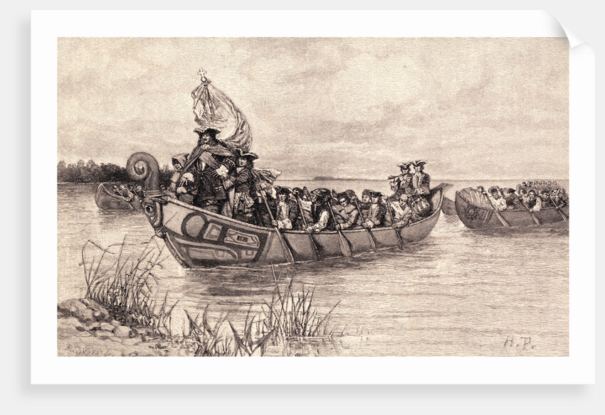 Antoine Laumet de La Mothe Commanding Seamen by Anonymous