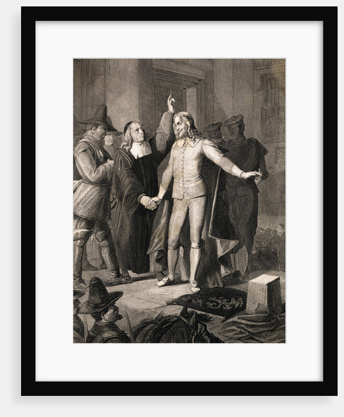 Charles I Receiving Benediction Before Execution by Anonymous