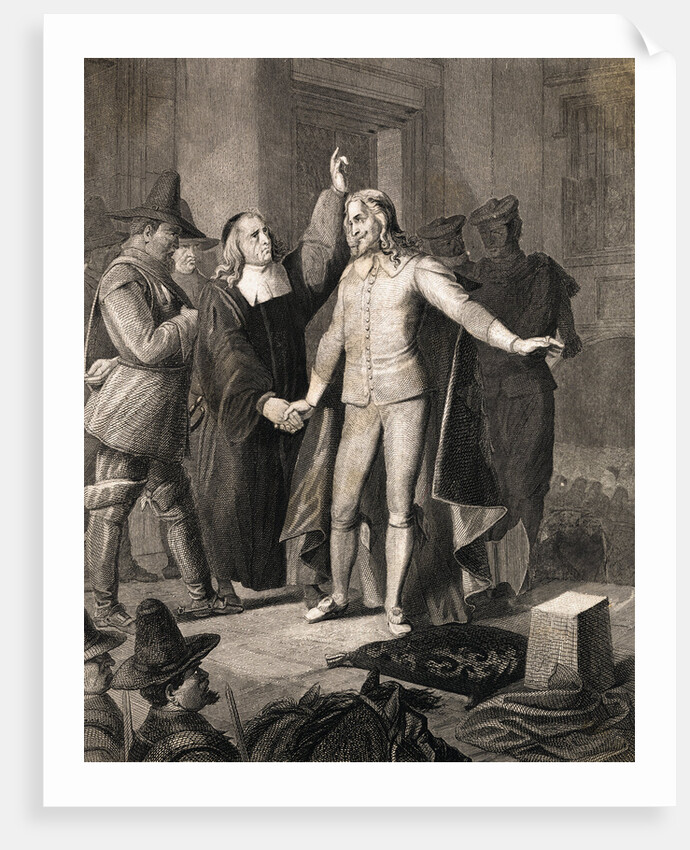 Charles I Receiving Benediction Before Execution by Anonymous