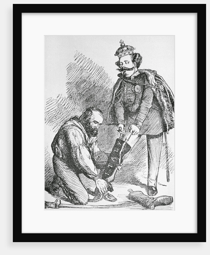 Giuseppe Garibaldi Kneeling Before Victor Emanuel by Anonymous