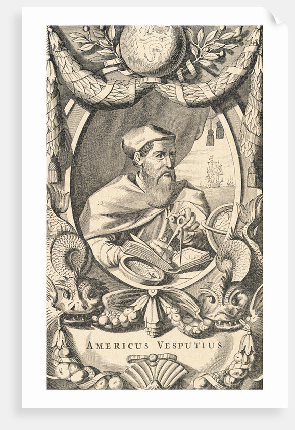 Portrait of Explorer Amerigo Vespucci by Corbis