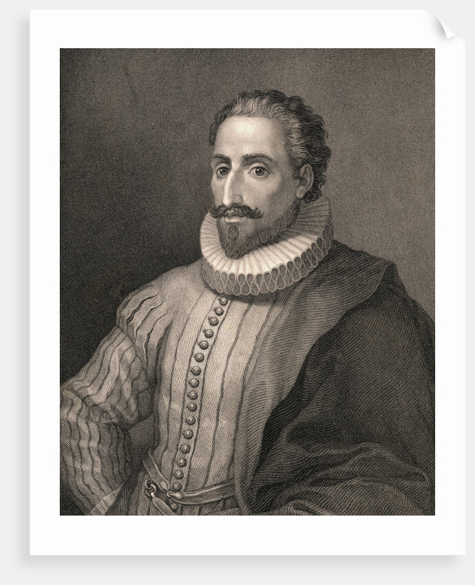 Portrait of Miguel de Cervantes Saavedra by Anonymous