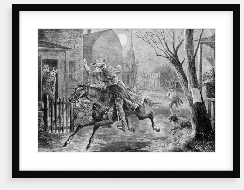 The Midnight Ride of Paul Revere Illustration by Anonymous
