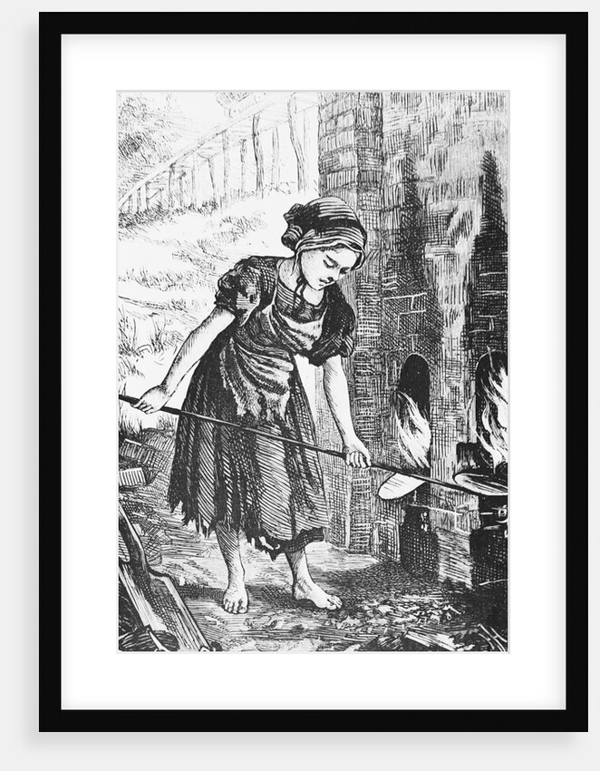 Engraving of a Child Working in a Factory by Anonymous