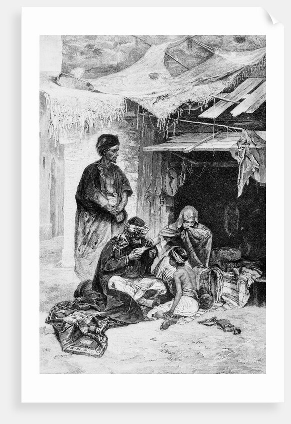 Arabian Doctor Curing Young Girl by Anonymous