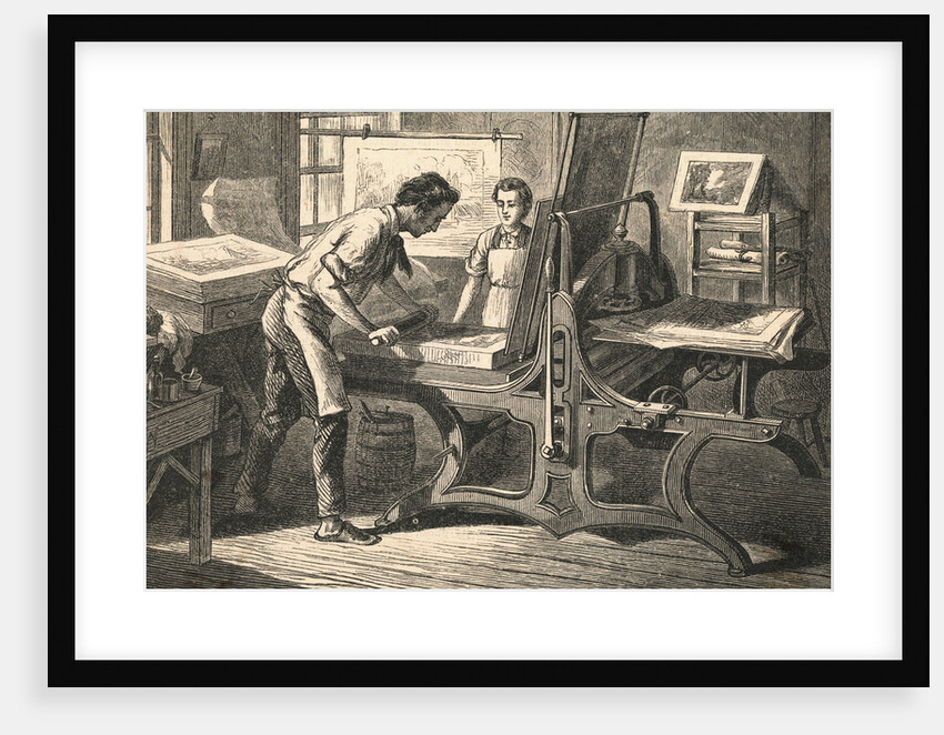 Master and Apprentice Utilizing Press by Anonymous