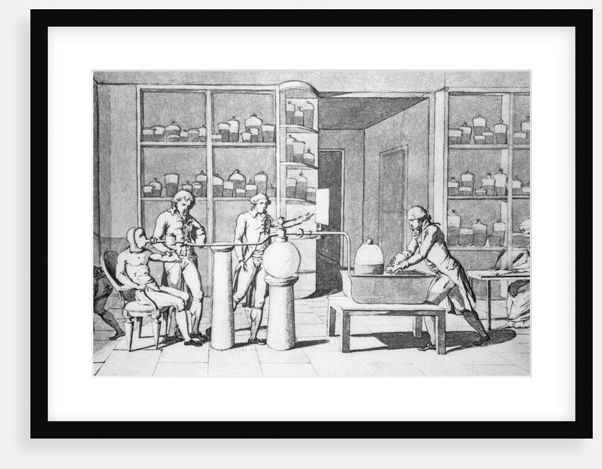 Antoine-Laurent Lavosier in His Laboratory by Anonymous