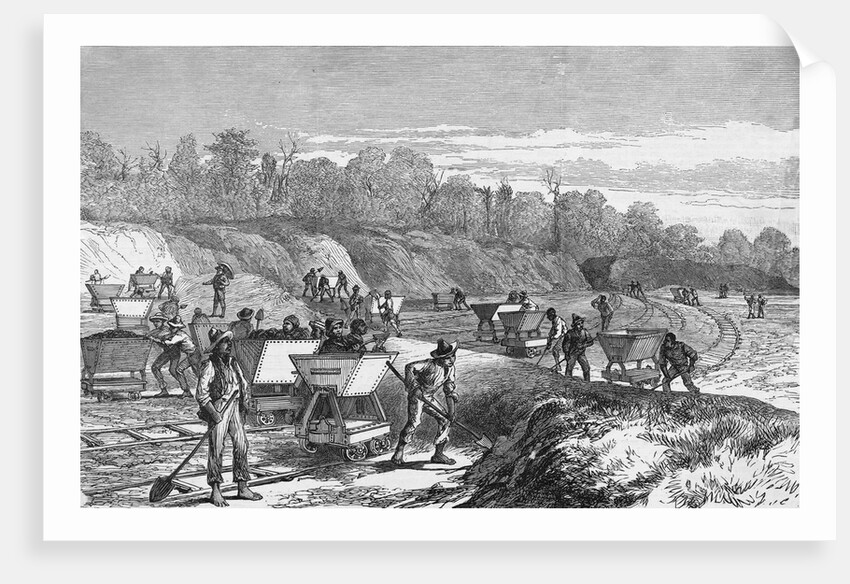 Early Construction Contributing to Panama Canal by Anonymous