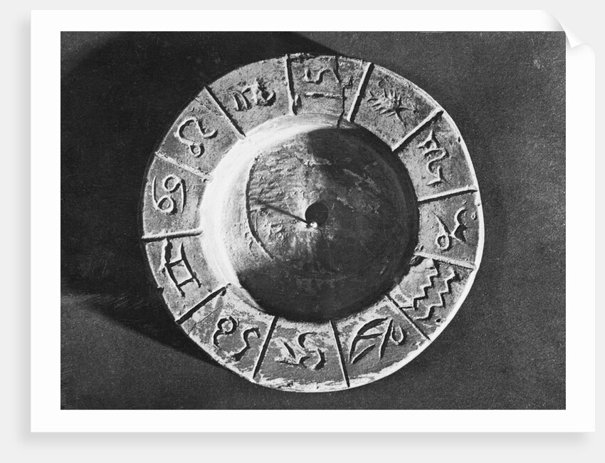 Egyptian Calendar with Zodiac Signs by Anonymous