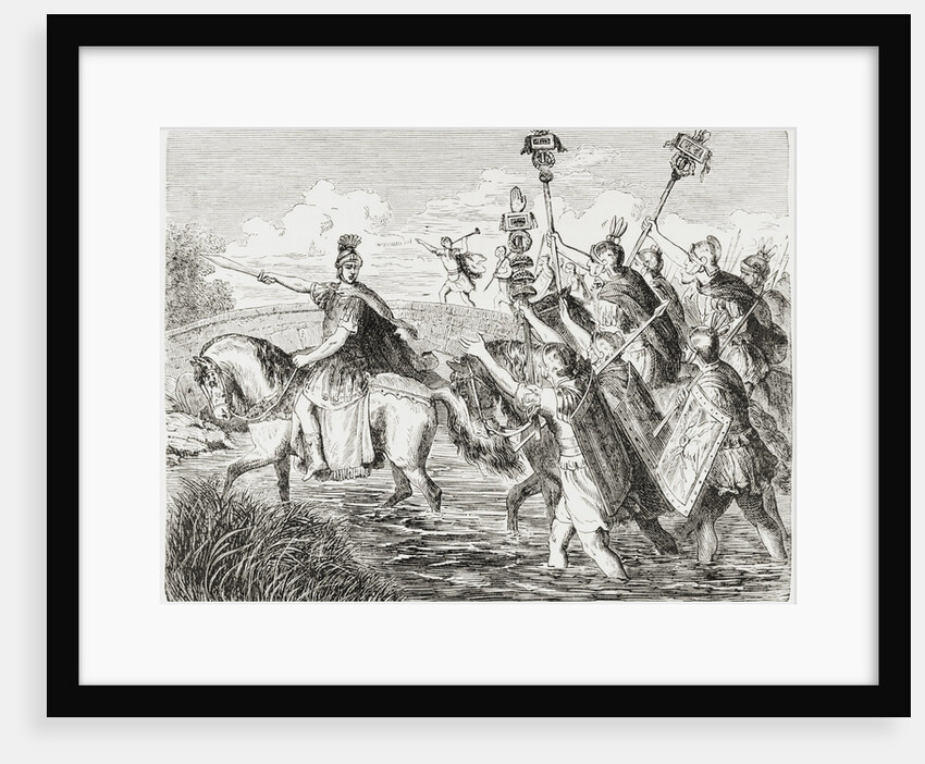 Julius Caesar Crossing Rubicon by Anonymous