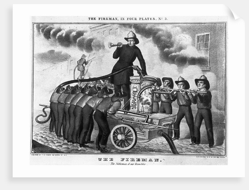 Firemen Working at Pump by Anonymous