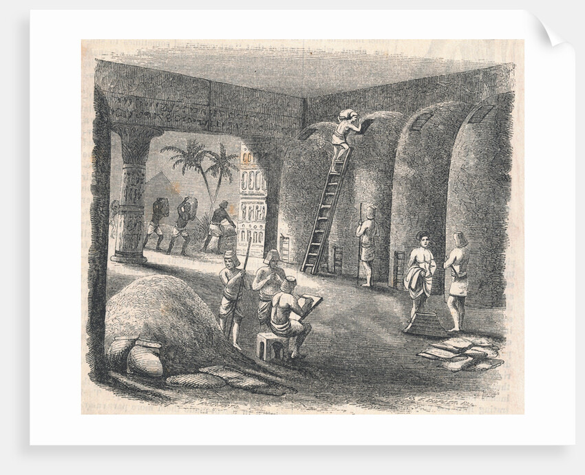 Egyptians Storing Wheat in Repositories by Anonymous