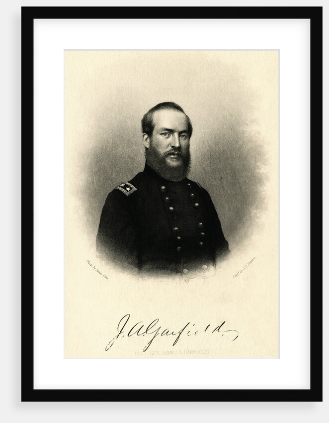 Portrait of James Garfield Wearing Military Uniform by Anonymous