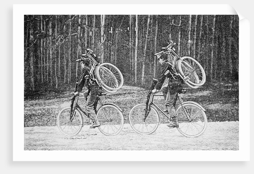 Soldiers Riding Bicycles by Anonymous