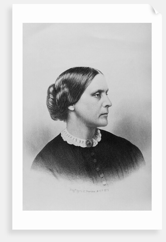 Engraving of Susan B. Anthony by Anonymous