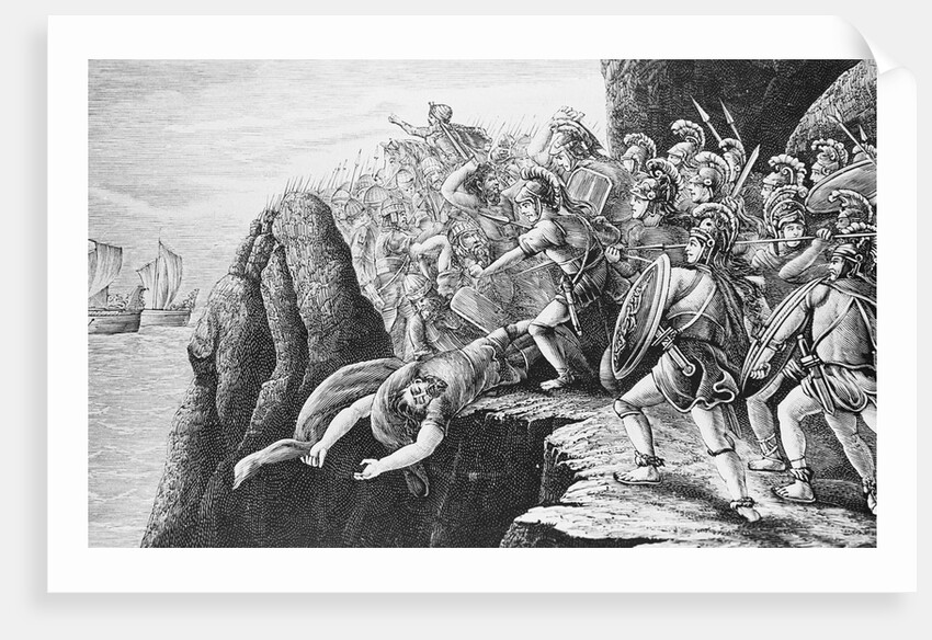 Men Preparing for Battle Scene by Anonymous