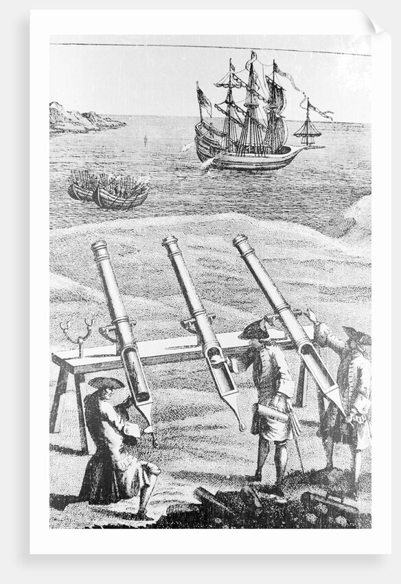 Early Cannons Defending Coast by Anonymous