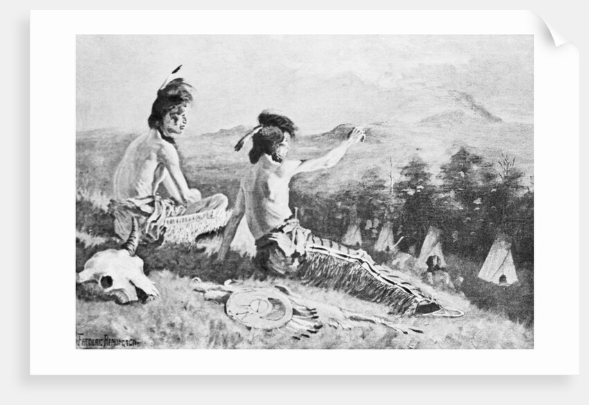 Illustration of Hiawatha with Companion by Anonymous