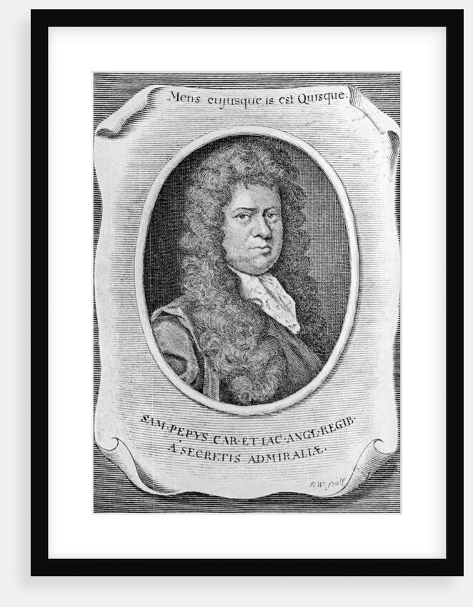 Portrait of Samuel Pepys, The Famous Diarist by Anonymous