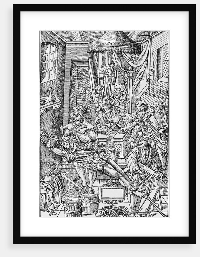 Medieval Law Court by Anonymous