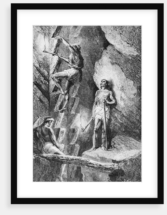 Mining Scene with Lamp for Excavating by Anonymous