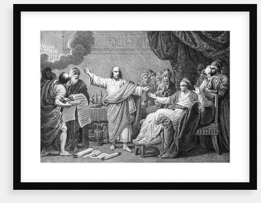 Print of Daniel Interpreting the Dreams of Nebuchadnezzar by Anonymous
