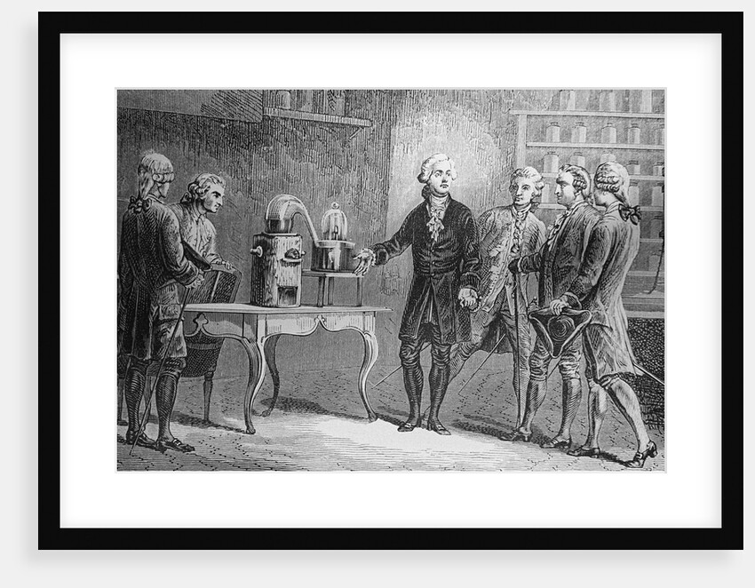 Antoine Lavoisier Showing Water Experiment to Observers by Anonymous