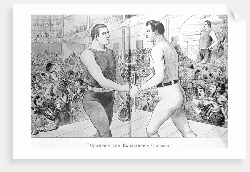 Champion and Ex-Champion Cheered Print by Anonymous